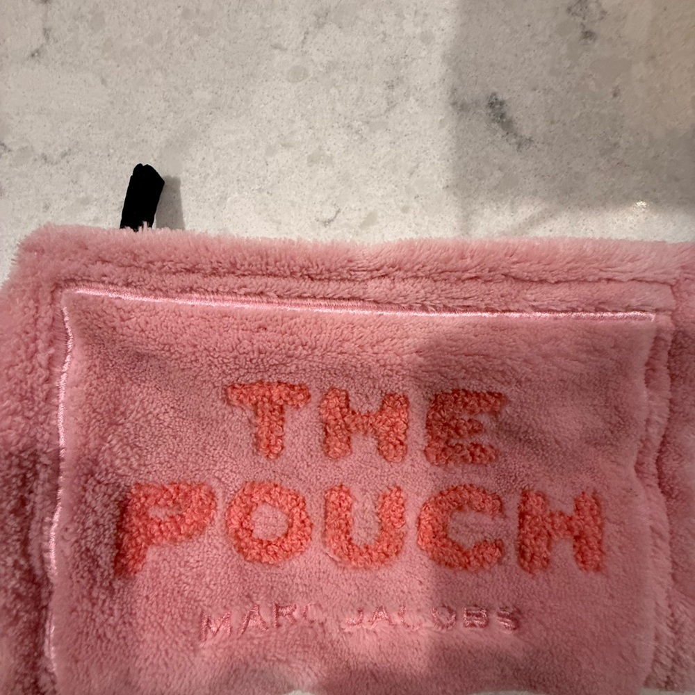 Marc Jacobs Blush Pink Fleece Pouch